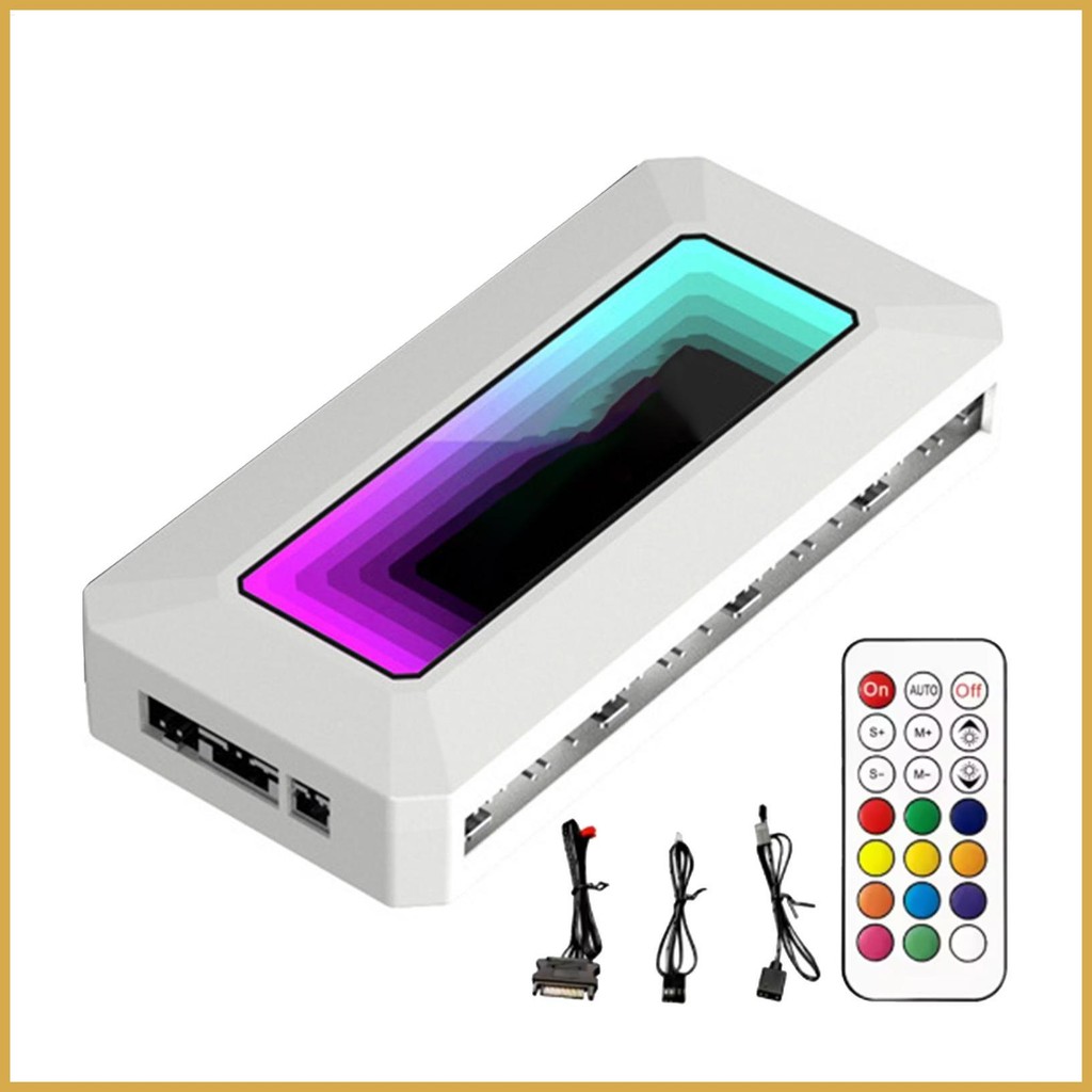 ARGB PWM พัดลม Hub 8 พอร์ต PC พัดลม Controller Hub PWM สมาร์ทอุณหภูมิควบคุมชิ้นส่วนเมนบอร์ดสําหรับวง