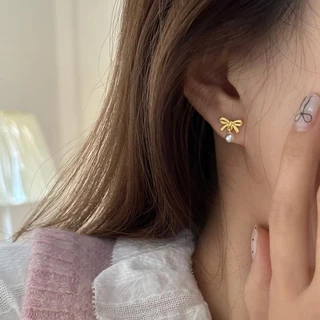 ของขวัญ ให้แฟน ต่างหูโบว์ แฟชั่น เรียบหรู เหมาะสำหรับผู้หญิงโจ๊กเกอร์
