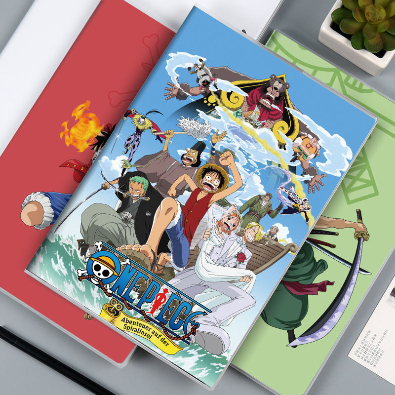 Oriental Selection#One Piece Anime Merchandise Notebook Thick Edition16K Big Book Luffy Zoro One Pie