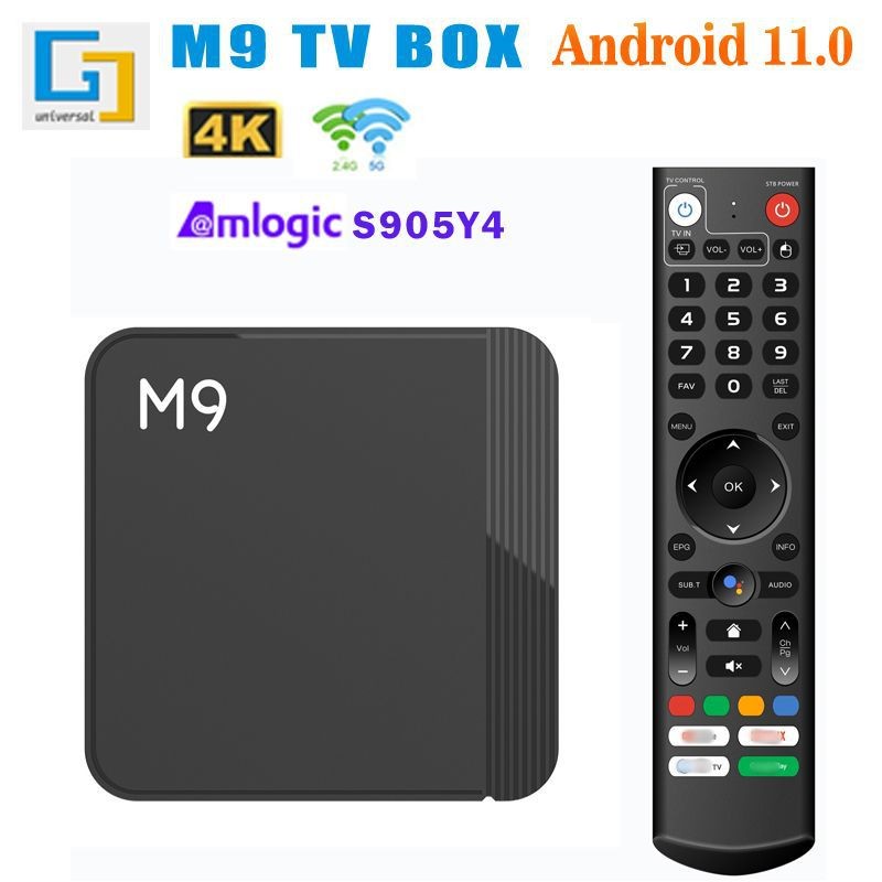M9 Play S905Y45g 4k HD กล่องทีวี11.0
