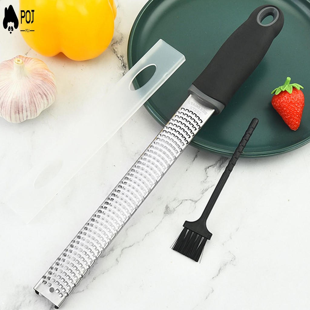 เครื่องขูดมะนาว Zester & Cheese Lemon Zester ที่แข็งแกร่งด้วยฟันมุมที่สมบูรณ์แบบเหมาะสําหรับกระเทียม