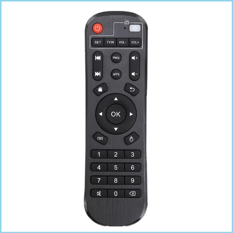 EZR สําหรับรีโมทคอนโทรลสมาร์ททีวีสําหรับ Android TV Box X96 X96 Mini H96 H96 สีดํา