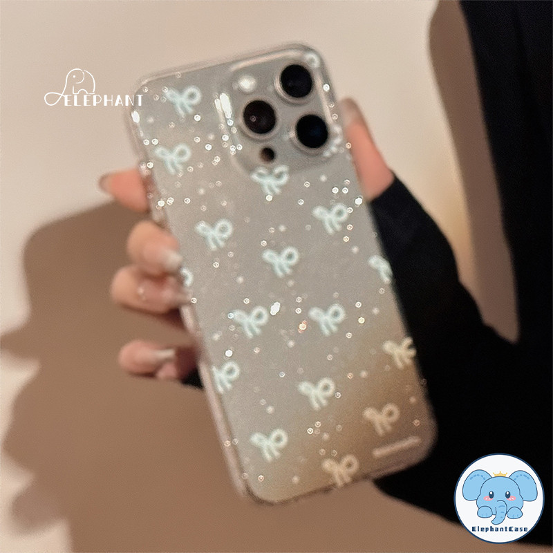เหมาะสำหรับ IPhone 17 15 11 13 12 16 14 Pro Max X XS XR Max 7 8 Plus กรอบรูปดาวโบว์สุดเก๋ แป้งกลิตเตอร์ เคสใส ราคา ถูกที่สุด ดีลบีเคเค แกลเลอรีภาพที่ 4