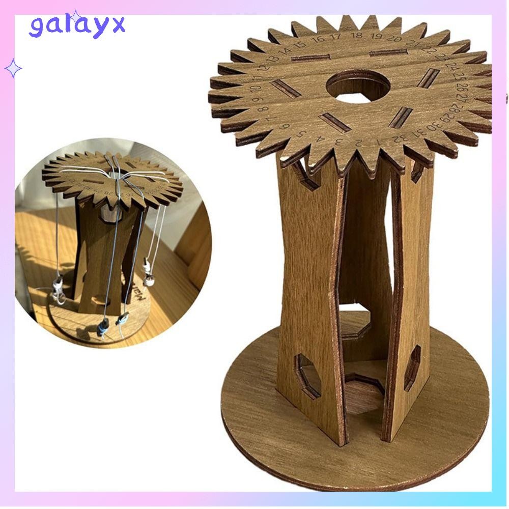 GALAYX เชือกมือ Braiding Disk, ไม้แนวตั้ง Kumihimo Marudai Disk, Handmade DIY เชือกถักเครื่องมือไม้