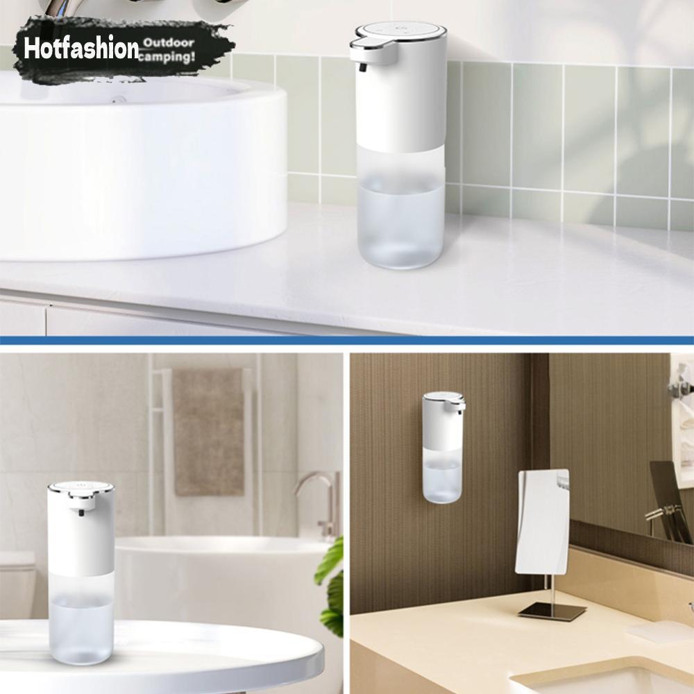 เครื่องจ่ายสบู่โฟมอัตโนมัติ 400 มล. อุปกรณ์ในห้องน้ําแบบชาร์จไฟได้ (โฟม) - รูปที่ 4