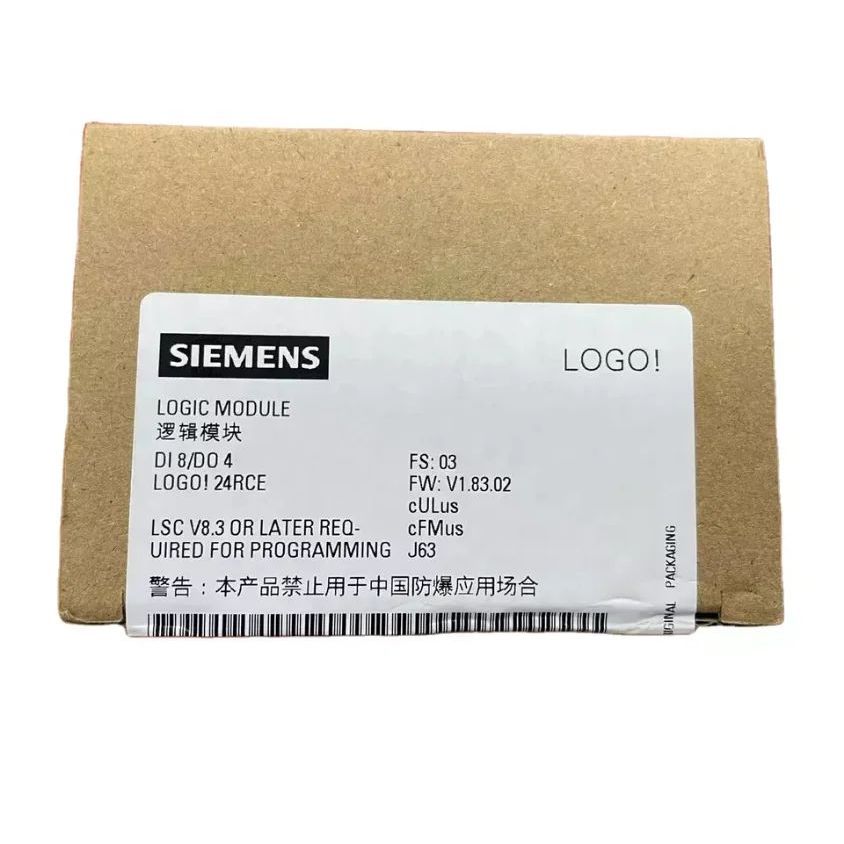 บรรจุภัณฑ์เดิม Original & New PLC โลโก้ Siemens 6ED1052-1HB08-0BA2 8 DI/4 DQ Logic โมดูลโลโก้! 24RCE
