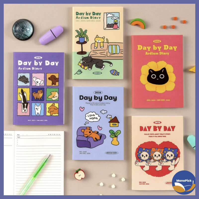 [ARDIUM] 2026 Diary Day by Day Diary (13-Month Planner)