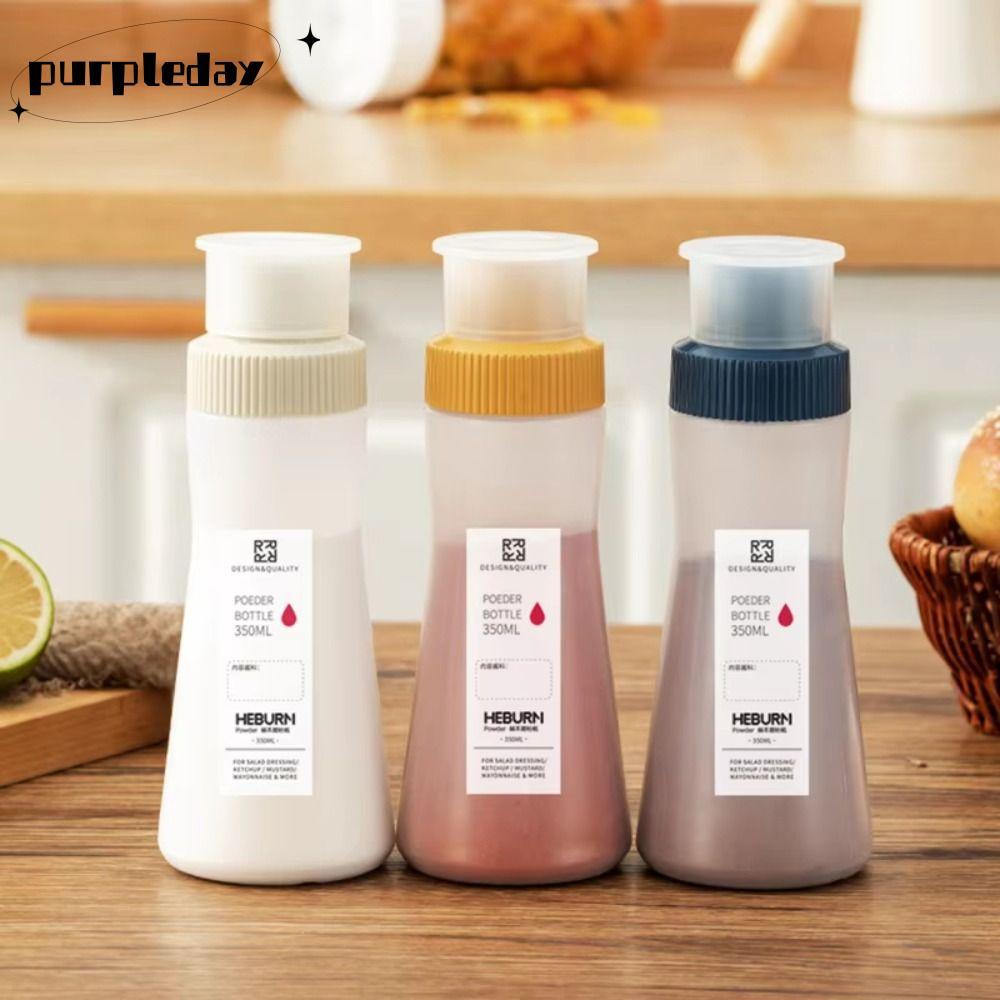 PURPLEDAY Seasoning Bottle, Kitchen 350ML Pepper Spice Jar, Portable Storage Bottle Tools Salt Sugar