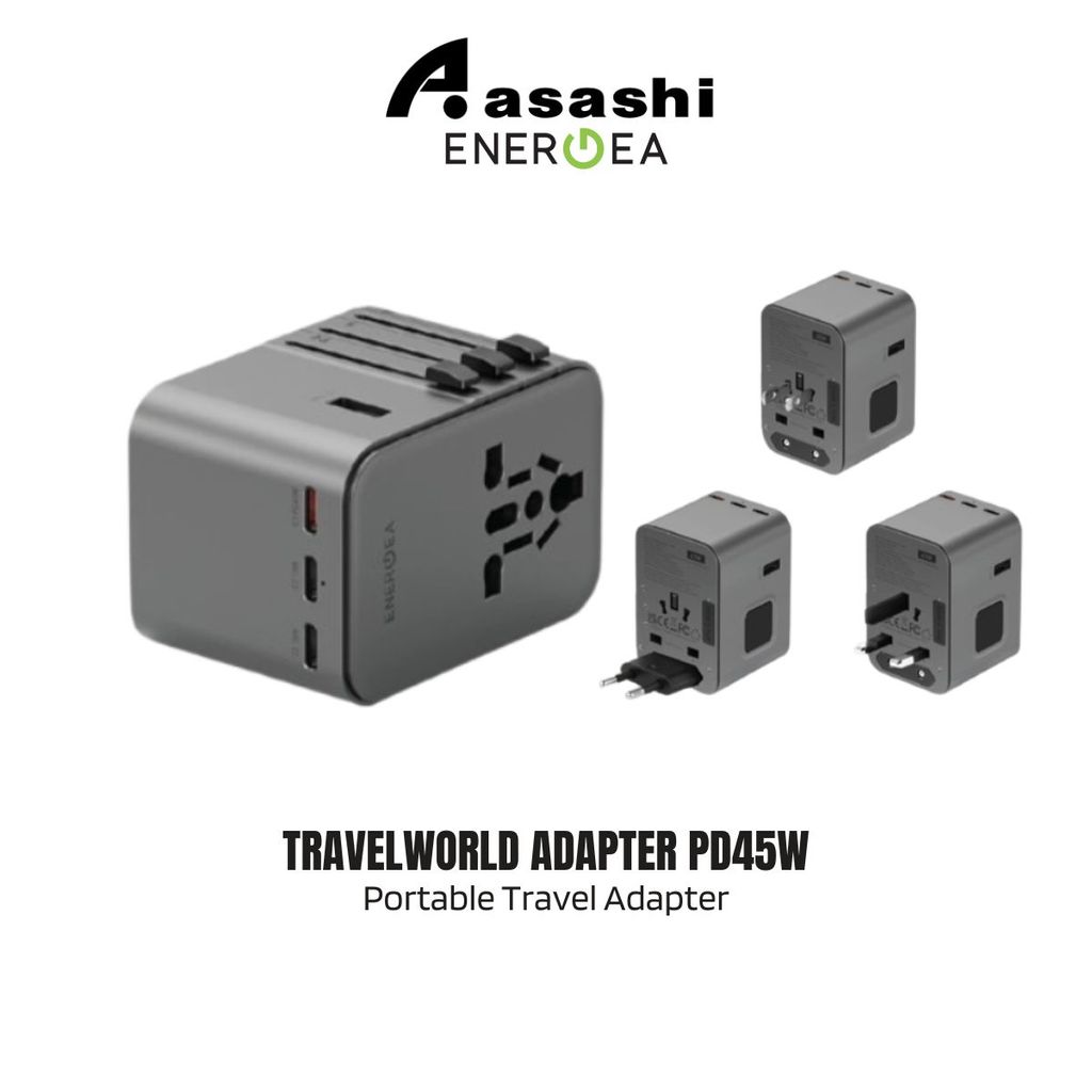 ENERGEA TravelWorld PD45W อะแดปเตอร์ PD45W 3C2A 45W PD45W 3C2A - Gunmetal