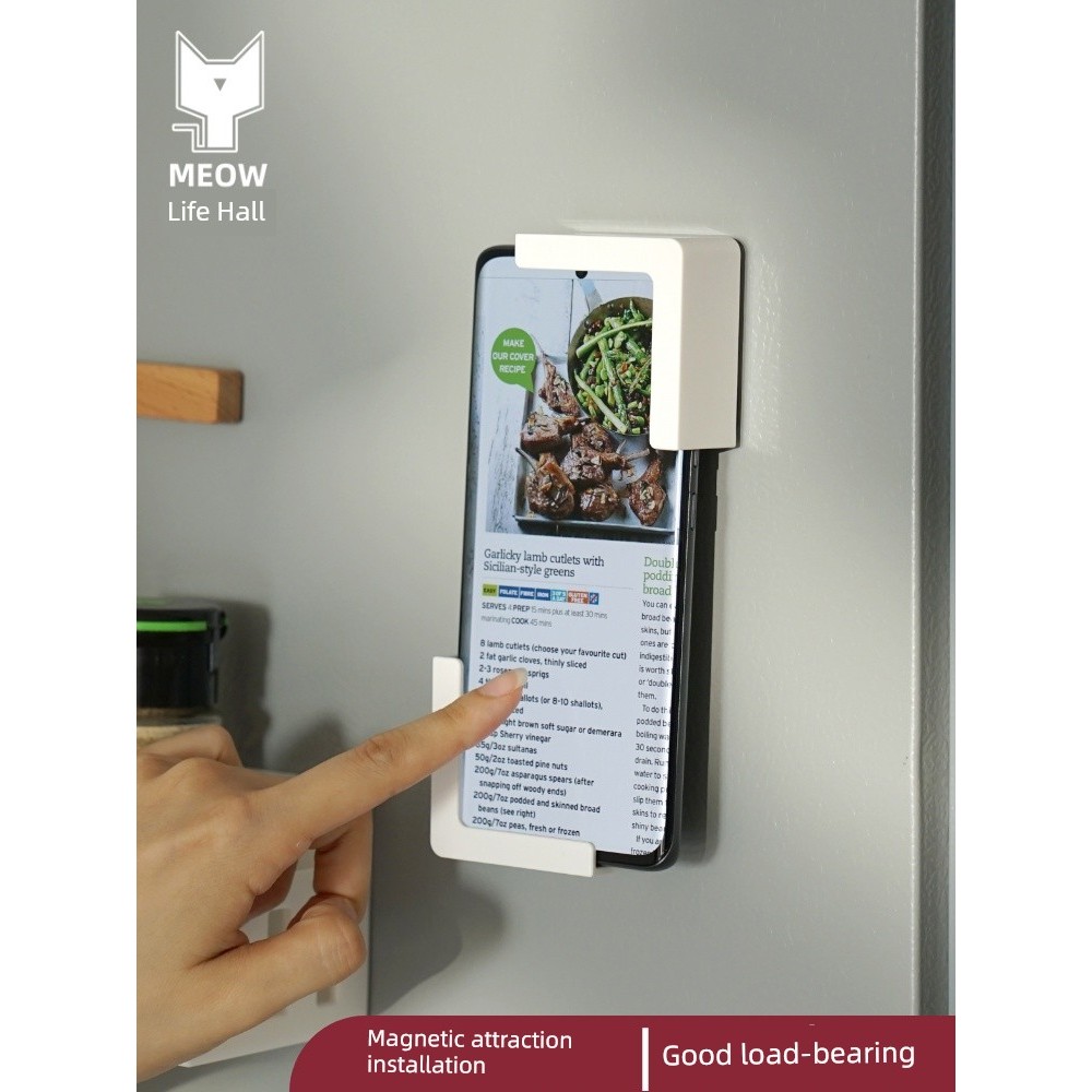 ติดตู้เย็น magnet แม่เหล็กโทรศัพท์มือถือคอมพิวเตอร์ชั้นวางสร้างสรรค์ห้องครัว