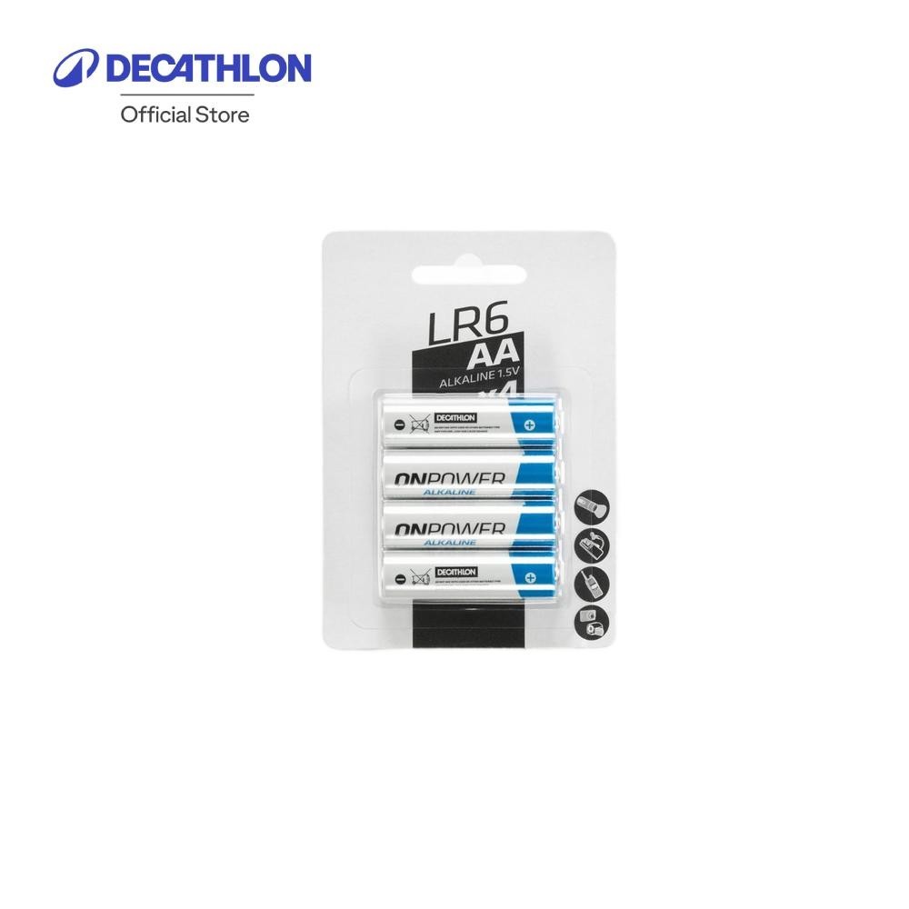 Decathlon Pack of Four AA Alkaline Batteries ชุดถ่านอัลคาไลน์ LR06 ขนาด AA 4 ก้อน