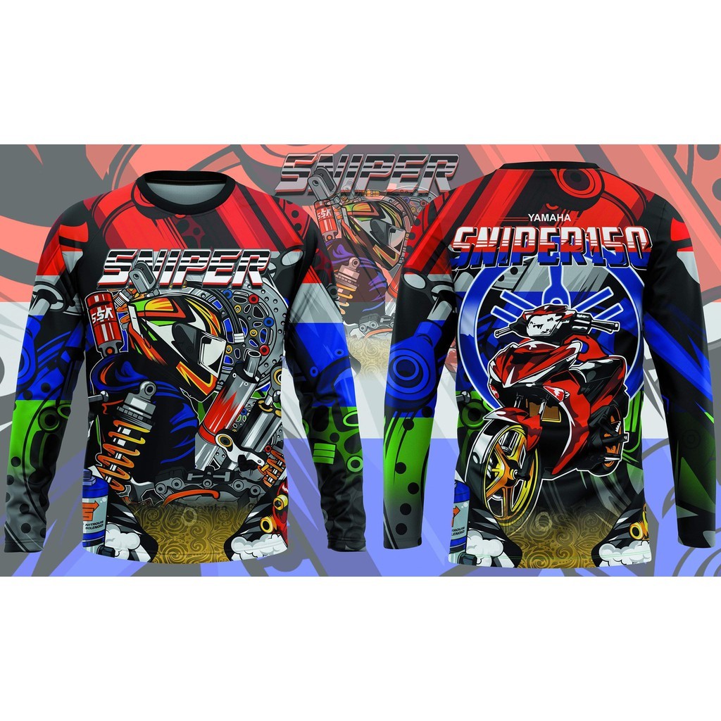 Clothify Motorcycle Yamaha Sniper Riders Long sleeve Jersey Motor Shirt