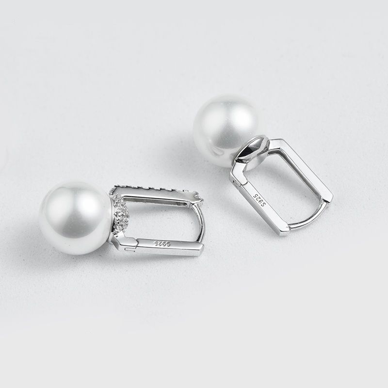 ต่างหู S925 เงิน ออกแบบแฟชัน มุก Chic ขนาดเล็ก Super Fairy