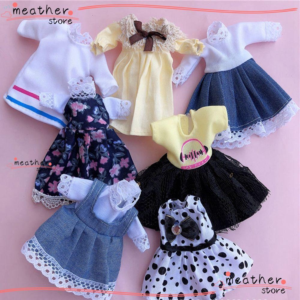 MEATHERSTORE ตุ๊กตาเสื้อผ้าสําหรับ Ob11 Gsc แฟชั่น Obitsu 11 Ob11 16 ~ 17 ซม. ชุดตุ๊กตา