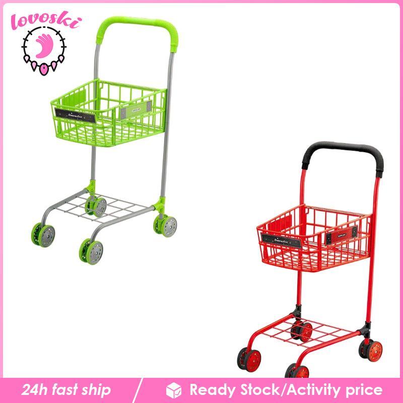 [Lovoski] Mini Shopping Corcery Cart, Miniatur -Supermarkt HandCart Fun Shopping Utility Cart ตัวแทน