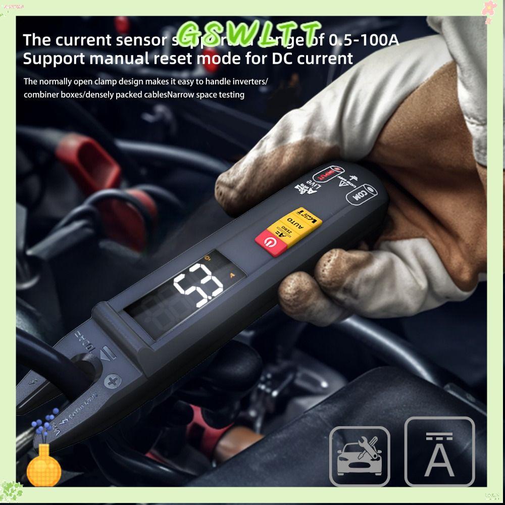 GSWLTT แคลมป์มิเตอร์ดิจิตอล, มัลติมิเตอร์แบบอัจฉริยะความแม่นยําสูง True RMS, BSIDE U0 ส้อม DC AC มือ