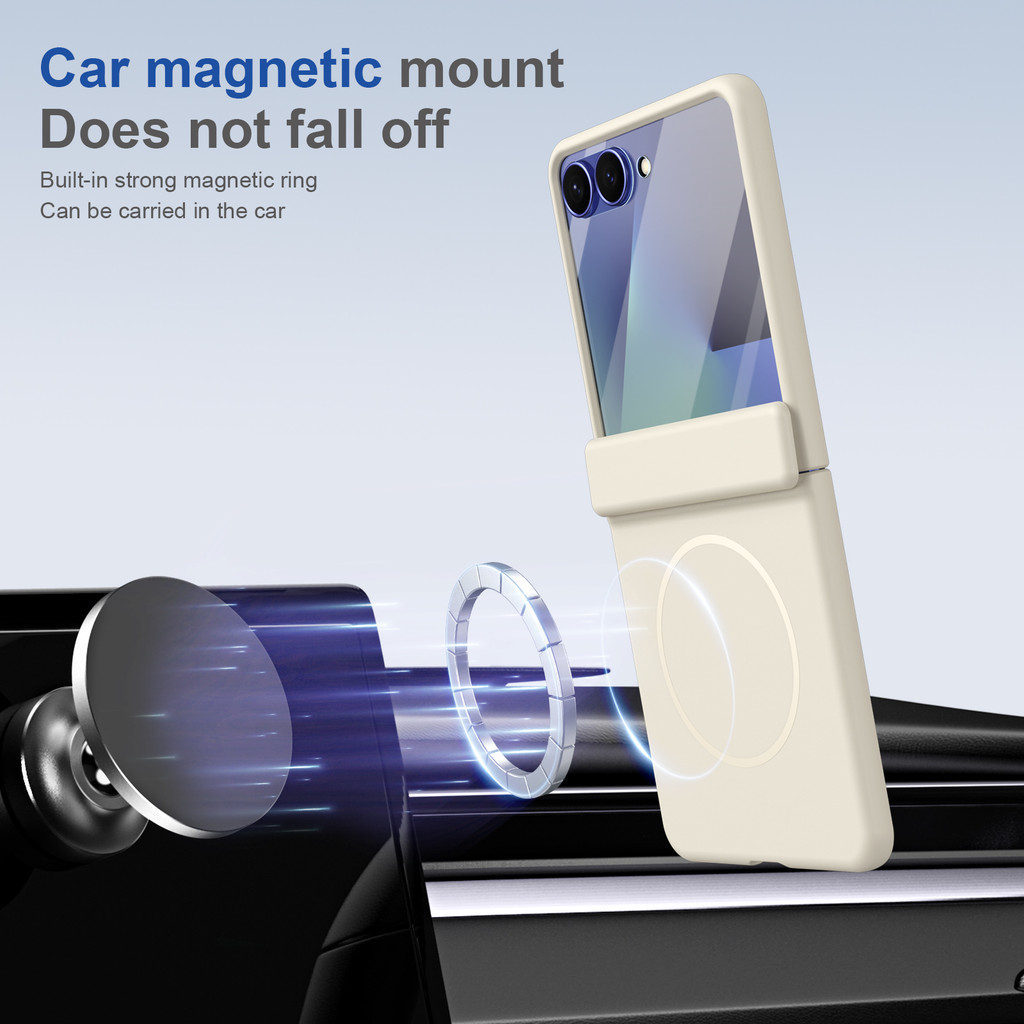 กันกระแทกหรูหราสําหรับ Samsung Galaxy Z Flip 7 6 5 4 3 7FE กรณีการออกแบบสร้างสรรค์แม่เหล็ก Flip5 Flip6 Flip7FE คลุมทั้งหมดปลอกโทรศัพท์