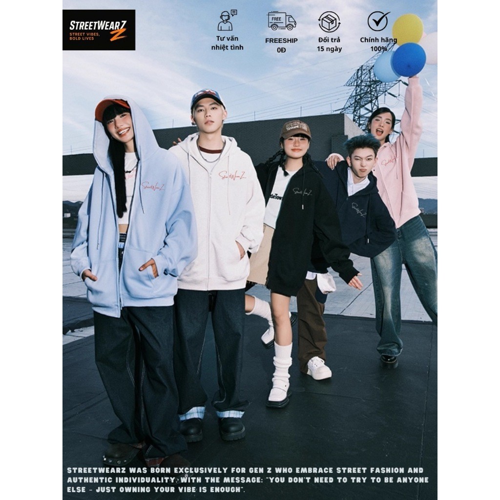 [ CLASSIC STREEWEARZ Crab Leg Felt Zip Hoodie Simple Unisex Local Brand Casual JK02