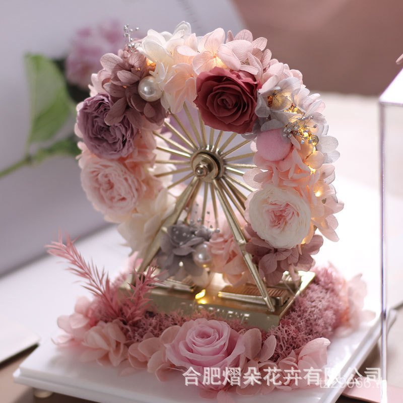 กล่องของขวัญโรแมนติก สำหรับวันเกิดและวันวาเลนไทน์ พร้อมชิงช้าสวรรค์เรือดอกไม้ ขายส่ง JD Central