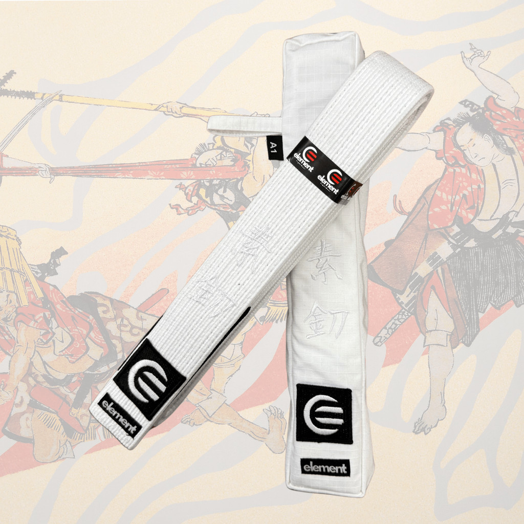 Element Katana BJJ Premium Belt White