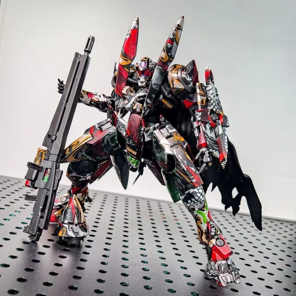 สินค้าใหม่กันดั้มรูป 012MG Doom Graffiti Limited White Tiger Star 1/100GNX ชุดตกแต่งประกอบของเล่น