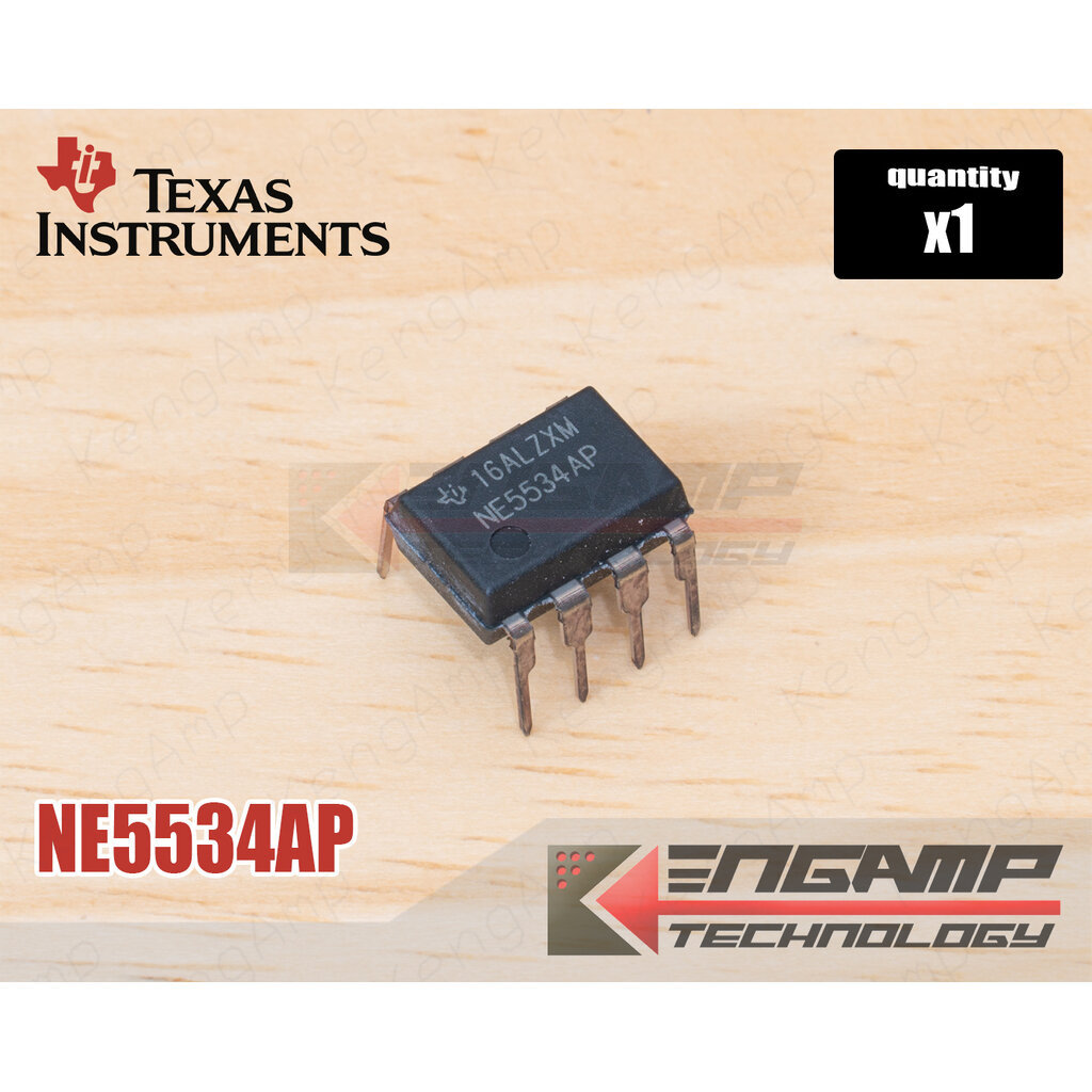 (1ตัว) [IC] NE5534AP TEXUS LOW-NOISE Single OP-AMP