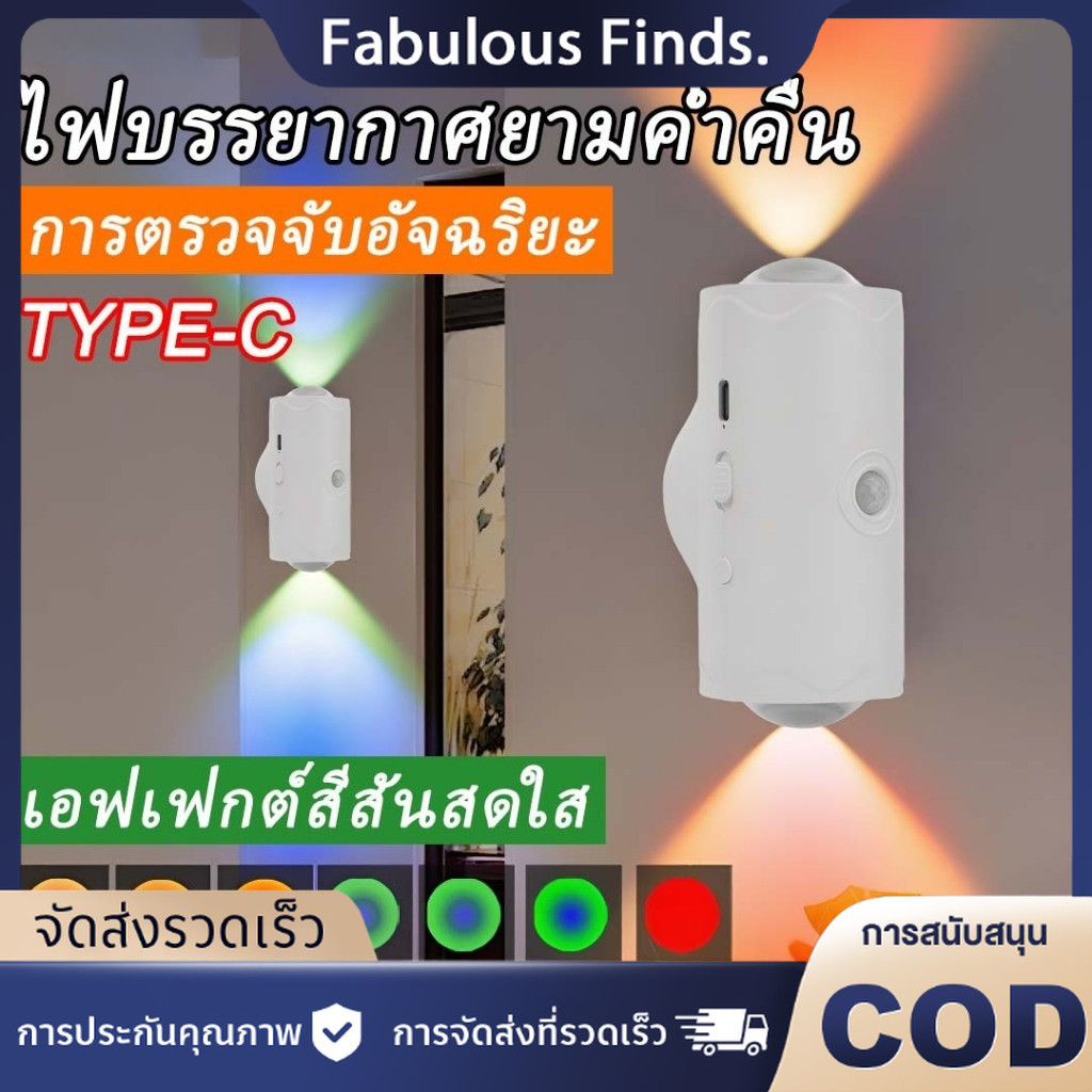 7 สีเปลี่ยน ยูเอสบี ชาร์จใหม่ได้โLED ไฟชาร์จ เซ็นเซอร์เปิดไฟ การควบคุมอัตโนมัติ โคมไฟแม่เหล็กชาร์จไฟได้