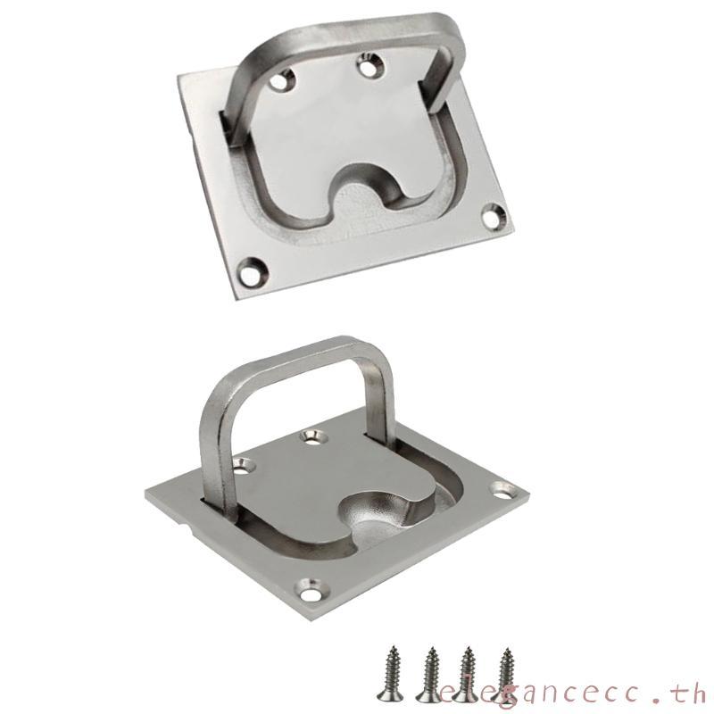 ELEGAN เรือสแตนเลส Flush Mount Lift Handle แหวนดึงสําหรับ Hatch Deck บานพับแทนที่