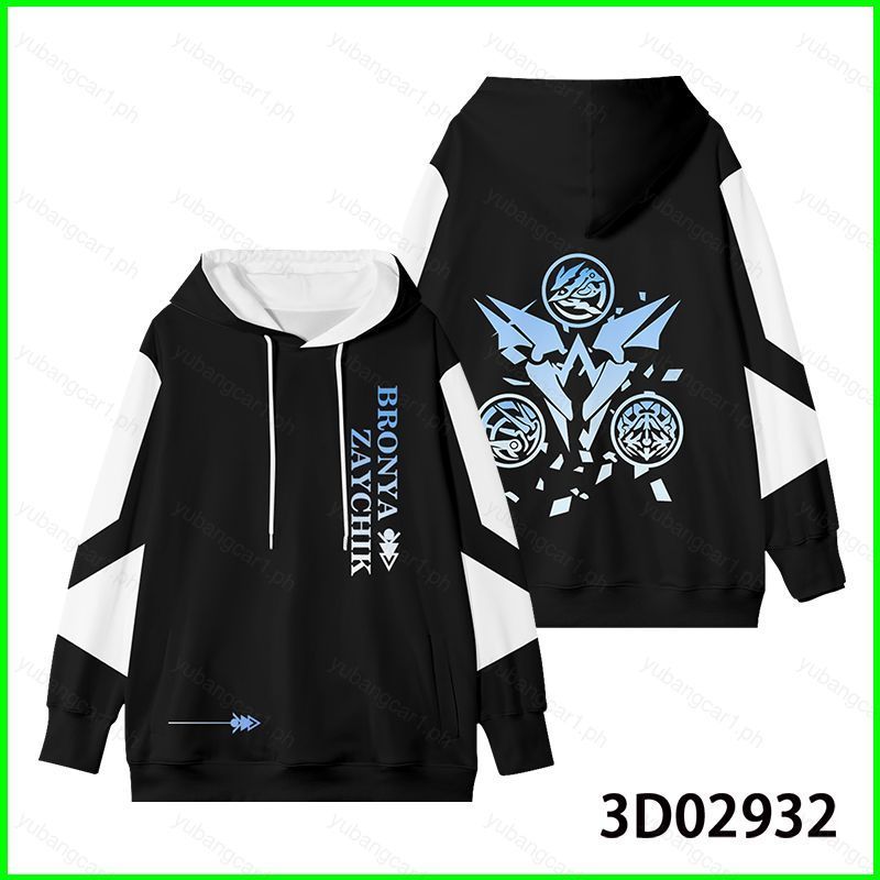 YB1 Hoodie แบบโอเวอร์ไซซ์ สำหรับคอสเพลย์ อาร์ตจากอนิเมะHonkai 3rd แสดงภาพของBronya แขนยาว แฟชั่น