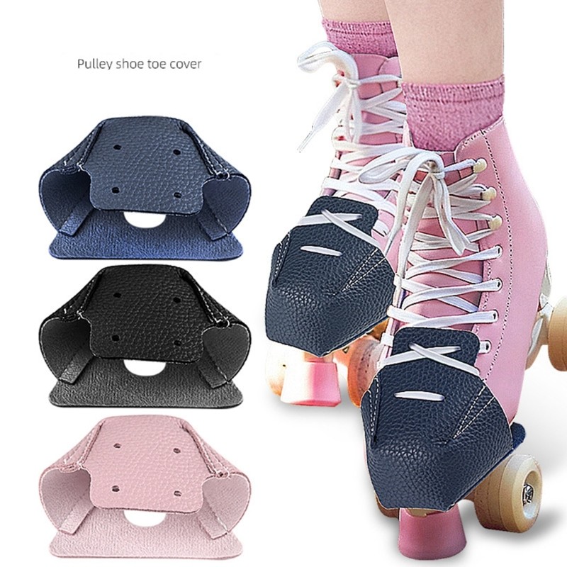 Cozy Skate Shoes หนังเทียม Toe Guards Nonslip Design Roller Skate Protector