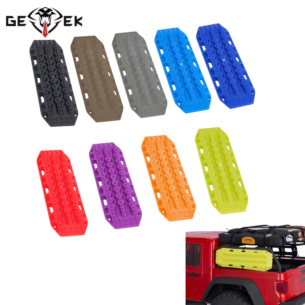 2 ชิ้นพลาสติกบันไดทราย Recovery Board ตกแต่งสําหรับ 1/ 10 1/18 1/24 RC Crawler รถ SCX10 TRX4 TRX4M SCX24 Tamiya CC01 D90 TF2