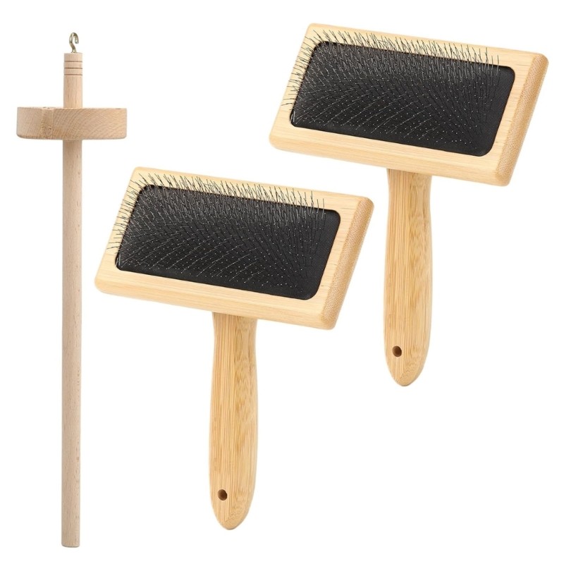 R* Hand Carders และ Oaken Drop Rod Set วัสดุหัตถกรรมสําหรับความคิดสร้างสรรค์ไฟเบอร์