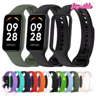 สายซิลิโคน for Xiaomi Mi Band 8 Active/Redmi Band 2 อุปกรณ์เสริมสมาร์ทวอทช์กีฬา for Redmi Band 2