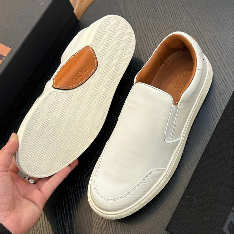 EN0X Zegn'''@ British Style Genuine Leather Men's Slip-On Calfskin Shoes