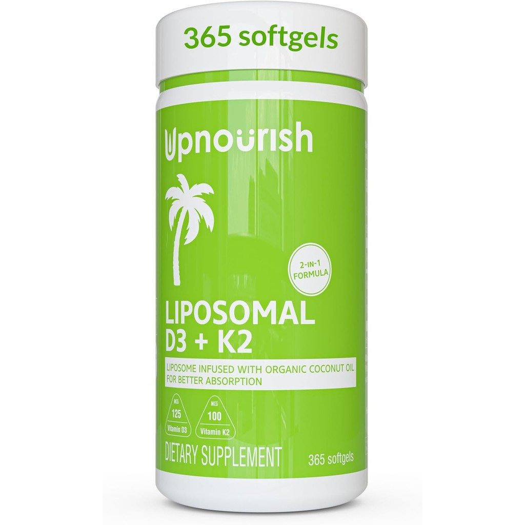 UpNourish Liposomal D3 & K2 MK-7, การดูดซึมขั้นสูงสําหรับ Optimal Bone and Immune Health, อุปกรณ์ 50