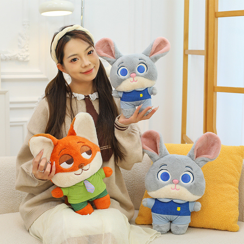 ขายร้อน Crazy Animal Nick Judy Doll Fox Rabbit Plush Doll Sleeping Doll Toy Holiday Gift