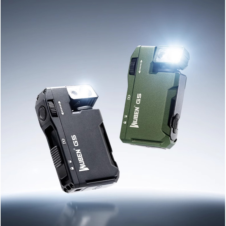 WUBEN G5 Magnetic EDC ไฟพกพา LED RGB สองสี (แดงและฟ้า), ทนทาน กันน้ํา ชาร์จซ้ำได้