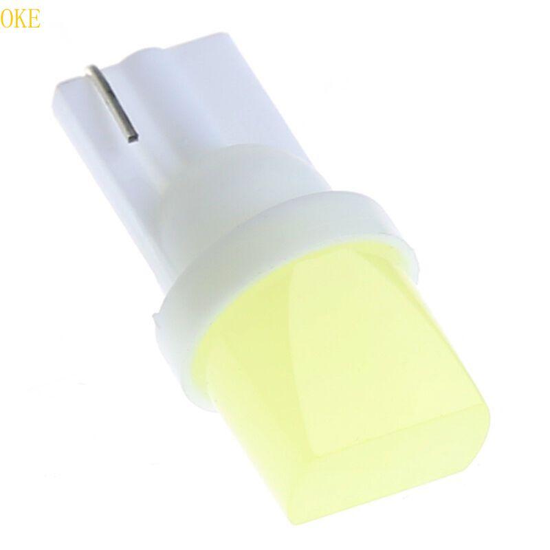 OKE ภายในรถ T10 10W 2825 3D LED Wedge Light ด้านข้างหลอดไฟป้ายทะเบียน DC12V