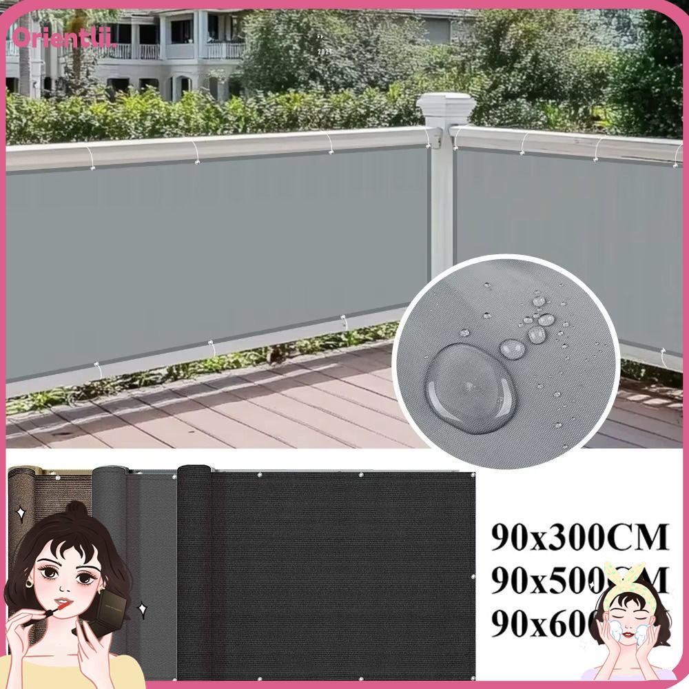 ORIENTTK Sun Shading Sails, กันน้ํา 3/5/6M ระเบียง Shade ผ้า, Thicken รั้วรั้ว Patio
