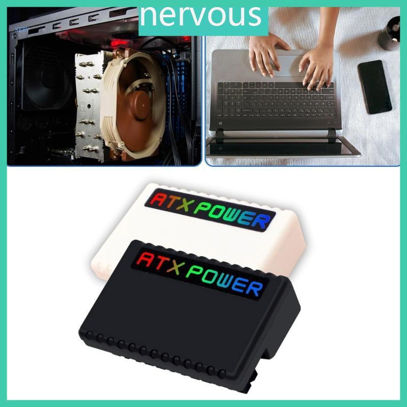 NERV 24P เมนบอร์ด 24Pin 90 องศาอะแดปเตอร์เชื่อมต่อพร้อมไฟ ARGB