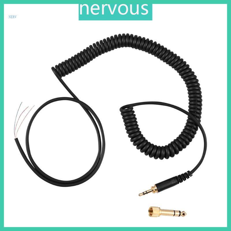 ปลั๊กสายไฟสายไฟสปริง NERV สําหรับหูฟัง DT 770 770Pro 990 990Pro