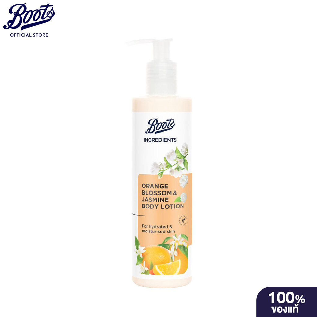 Boots Ingredients Orange Blossom & Jasmine Body Lotion 290Ml บู๊ทส์ อินกรีเดียนส์ ออเรนจ์ บอดี้ โลชั่น