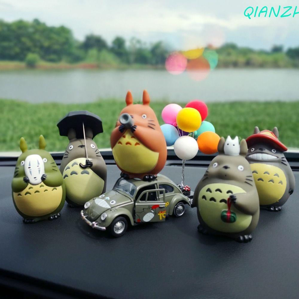 QIANZHI Totoro Action Figure,เครื่องประดับรถยนต์PVCตุ๊กตาเพื่อนบ้านของฉันTotoroรูปปั้นสะสมอะนิเมะการ