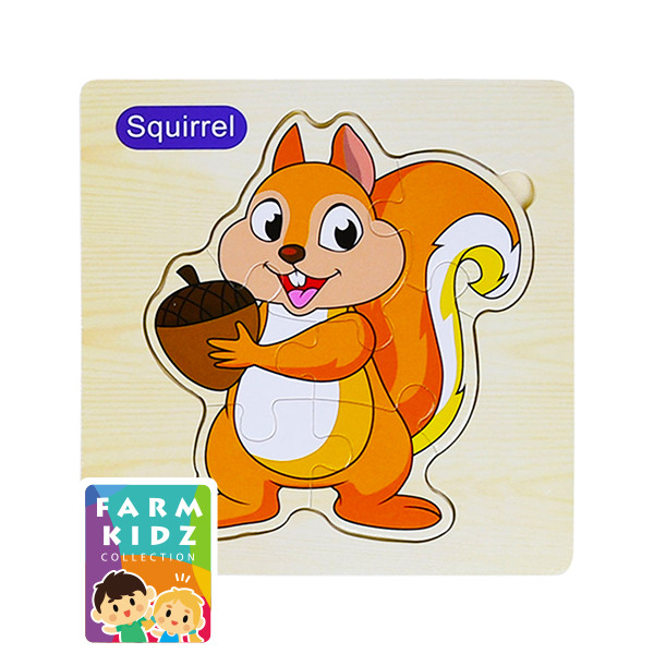 (Tech Inspire) : FK3-Wooden Puzzle B Squirrel