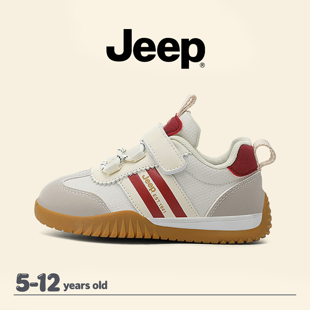 JEEP รองเท้าเด็กสำหรับทั้งชายและหญิง แบบส้นนุ่ม มีการป้องกันการกระแทกและการลื่นไถล ราคา ถูกที่สุด ดีลบีเคเค แกลเลอรีภาพที่ 2