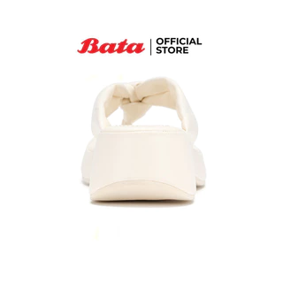 Bata บาจา รองเท้าเพื่อสุขภาพ แบบหูหนีบ สูง 1 นิ้ว สำหรับผู้หญิง รุ่น CINDERELLA สีงาช้าง 6011291 สีดำ 6019291