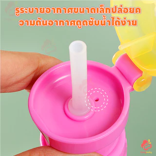 IVORYBABY จุกเสริมขวดน้ำสำหรับเด็ก ฝาขวดฟาง ป้องกันการสำลัก ฝาพร้อมหลอดดูด 2-in-1 ฝาขวดน้ำสำหรับเด็ก