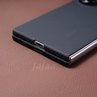 High Texture Smooth-Touch คาร์บอนไฟเบอร์สําหรับ Samsung Galaxy Z พับ 8 กว้าง Fold8 พับกว้าง 8 Ultra Fold8 Ultra พับ 7 6 5 4 3 5G Slim Drop-Proof ฝาครอบป้องกัน