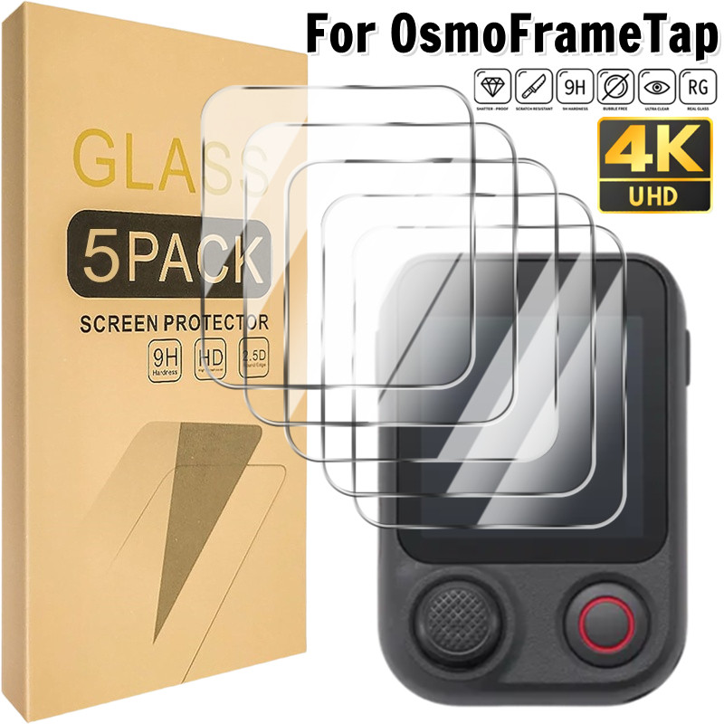 3/5 ชิ้นกระจกนิรภัยสําหรับ DJI OSMO Mobile 8P FrameTap รีโมทคอนโทรล Anti-scratch ป้องกันหน้าจอ Ultra-HD Controller ฟิล์ม