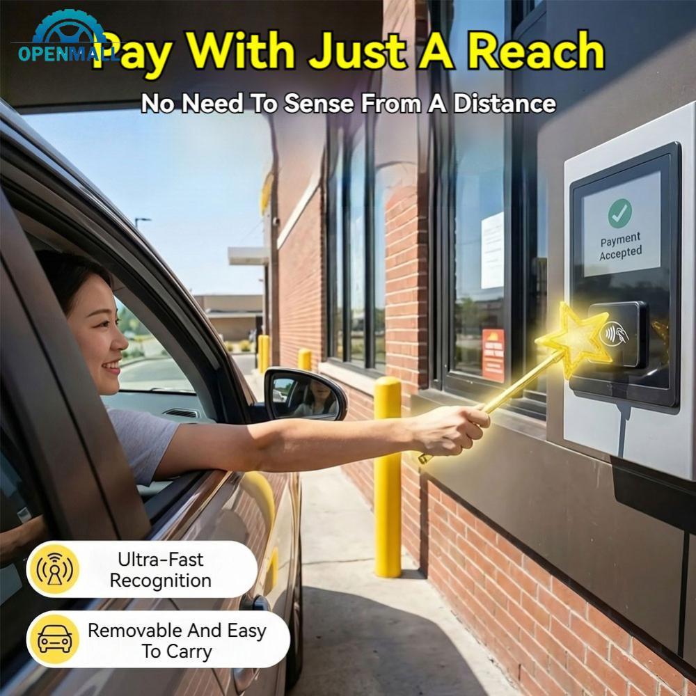 OPENMALL 3D พิมพ์ Star Light Magic Wand NFC ผู้ถือการชําระเงิน Contactless Card Holder Tap to Pay สํ